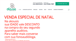 Desktop Screenshot of akousis.com.br